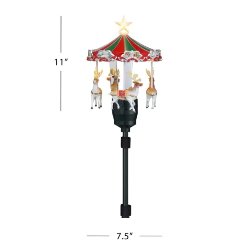 Online 11" Animated Carousel Tree Topper Tree Toppers