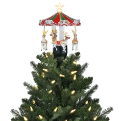 Shop 11" Animated Carousel Tree Topper Carousels