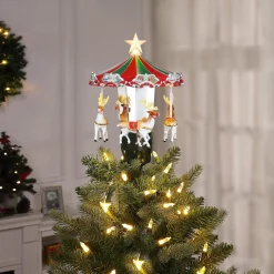 Shop 11" Animated Carousel Tree Topper Carousels