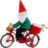 New 11" Animated Cycling Gnome Musical Decor