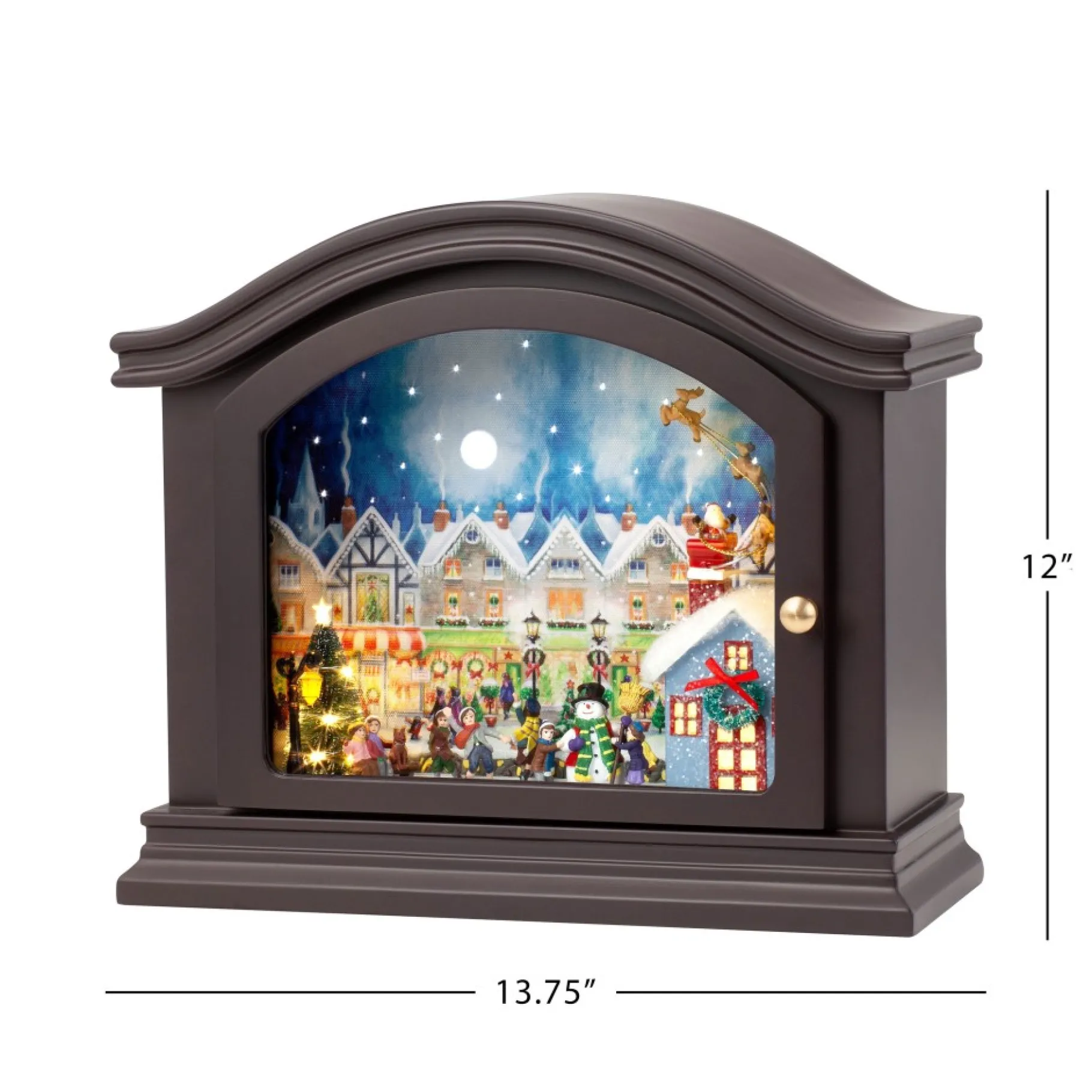 New 12" Animated Mantel Music Box Music Boxes