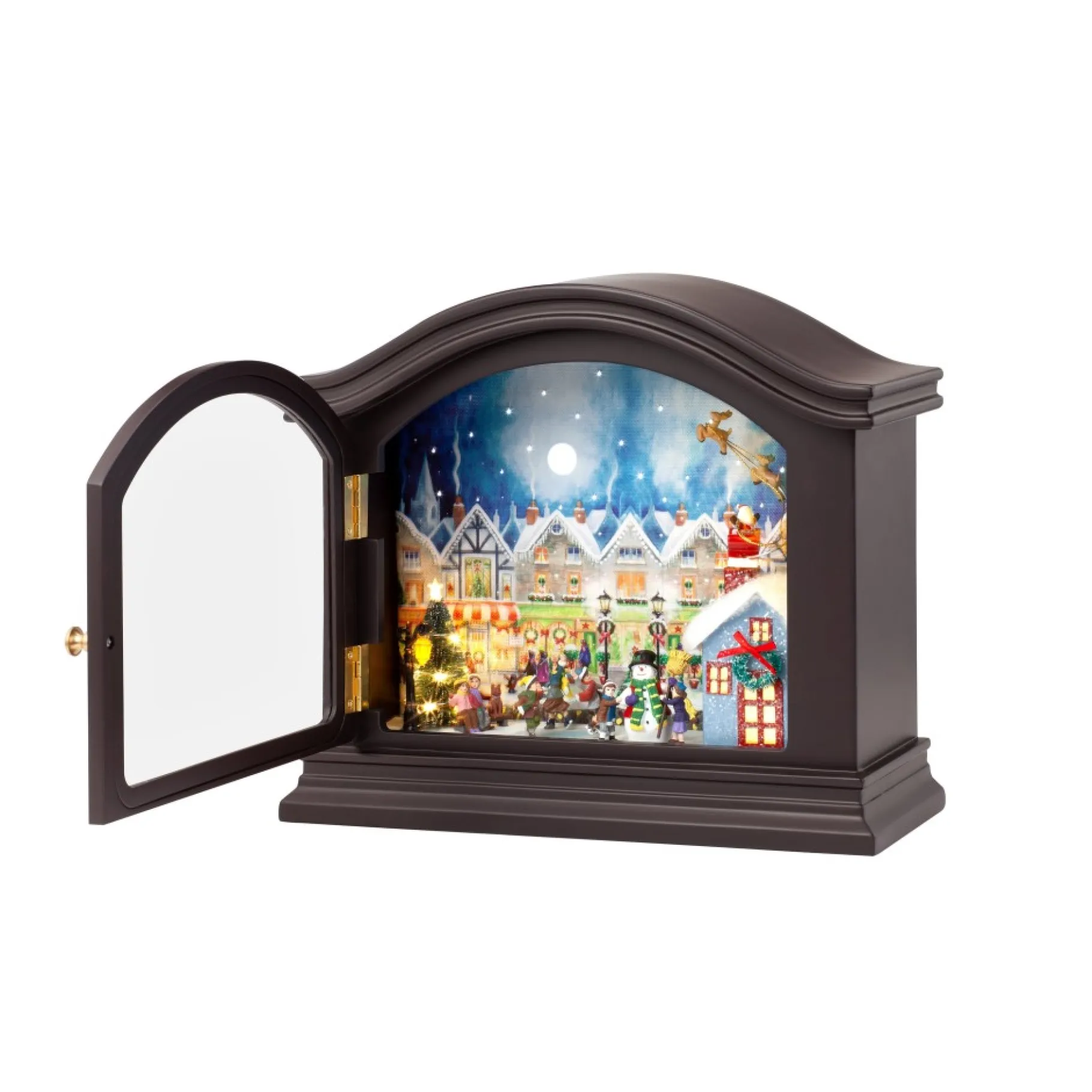 New 12" Animated Mantel Music Box Music Boxes