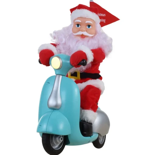 Best Sale 14.5" Animated Scootin' Santa Musical Decor