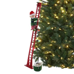 Flash Sale 43" Animated Super Climbing White Elf Super Climbers