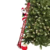 Sale 43" Animated Super Climbing Black Santa Super Climbers
