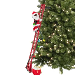 Sale 43" Animated Super Climbing Black Santa Super Climbers