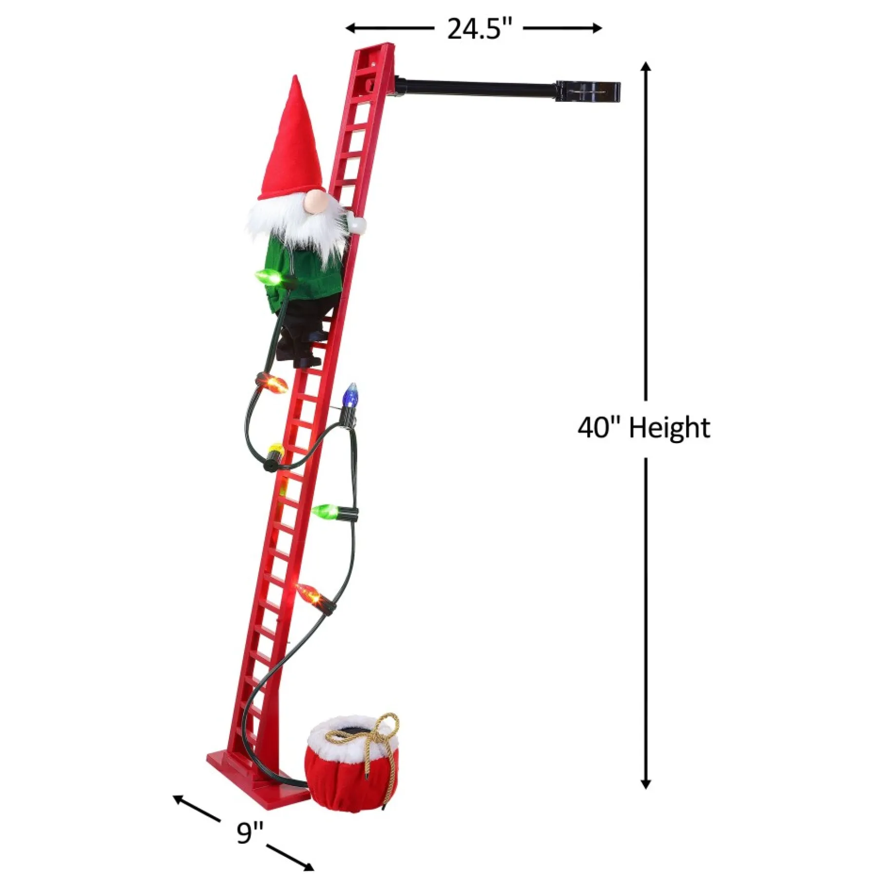 Cheap 43" Animated Super Climbing Gnome Super Climbers