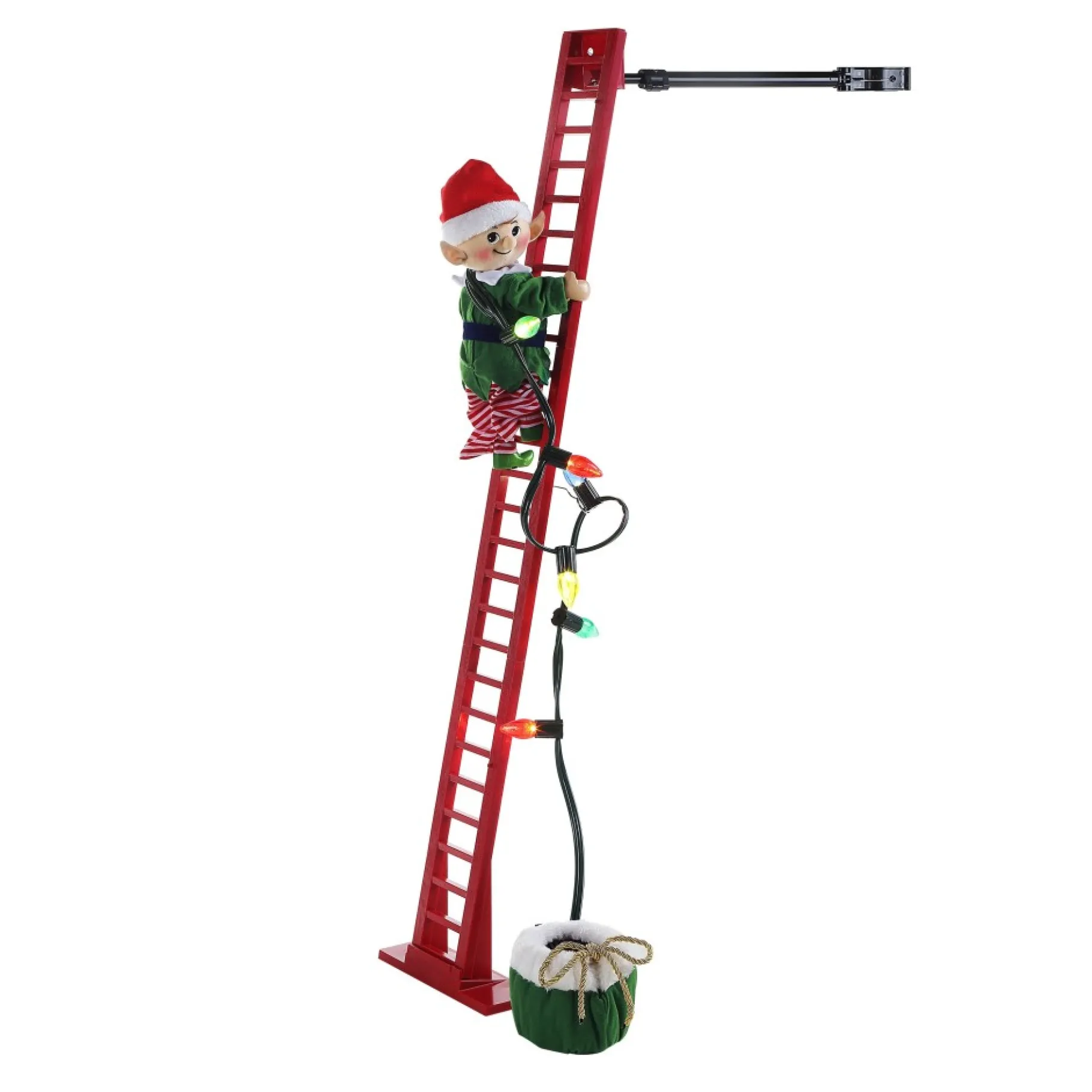 Cheap 43" Animated Super Climbing White Elf Climbers