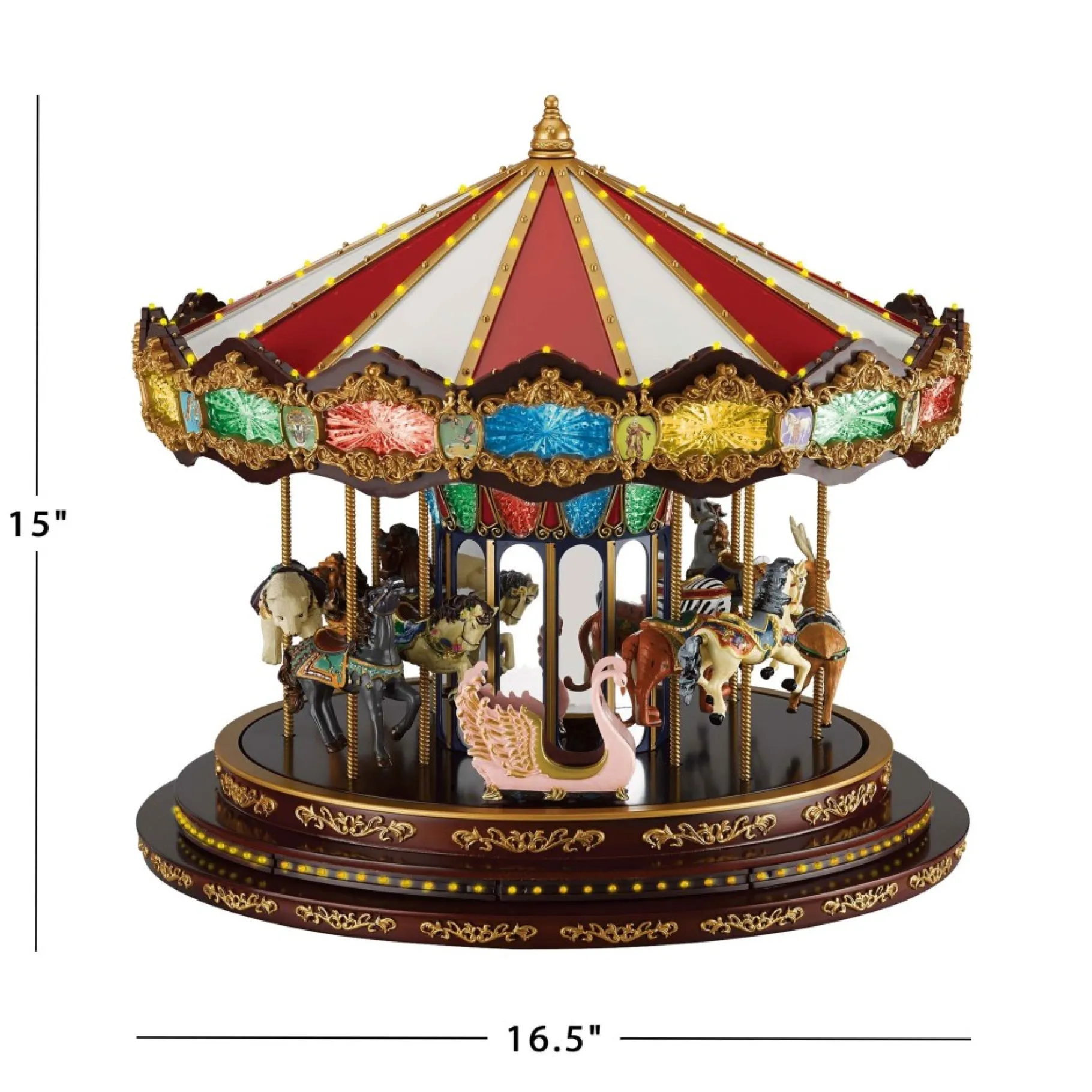 Flash Sale 15" Marquee Deluxe Carousel Carousels