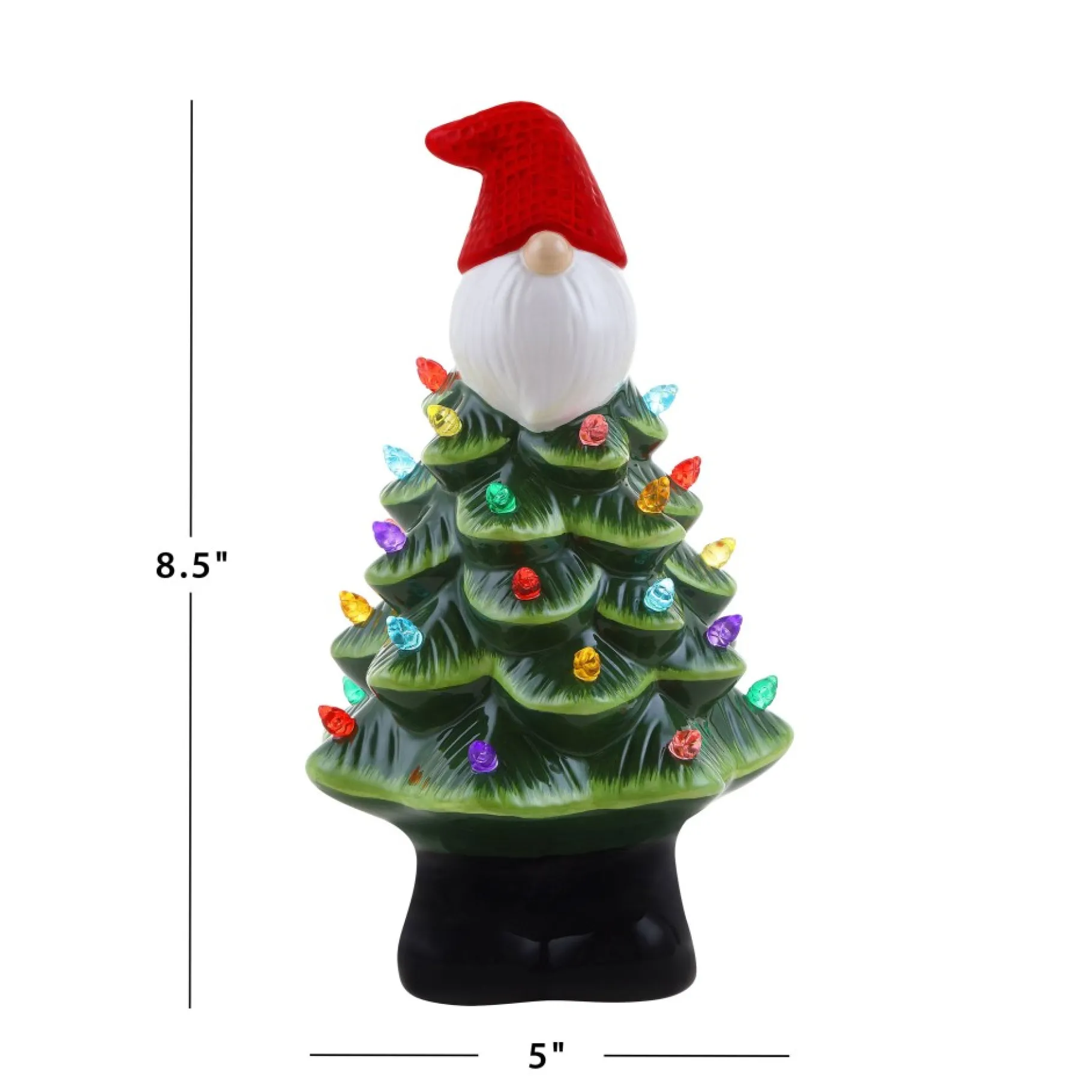 Best Sale 8.5" Nostalgic Ceramic Gnome Tree Character Trees
