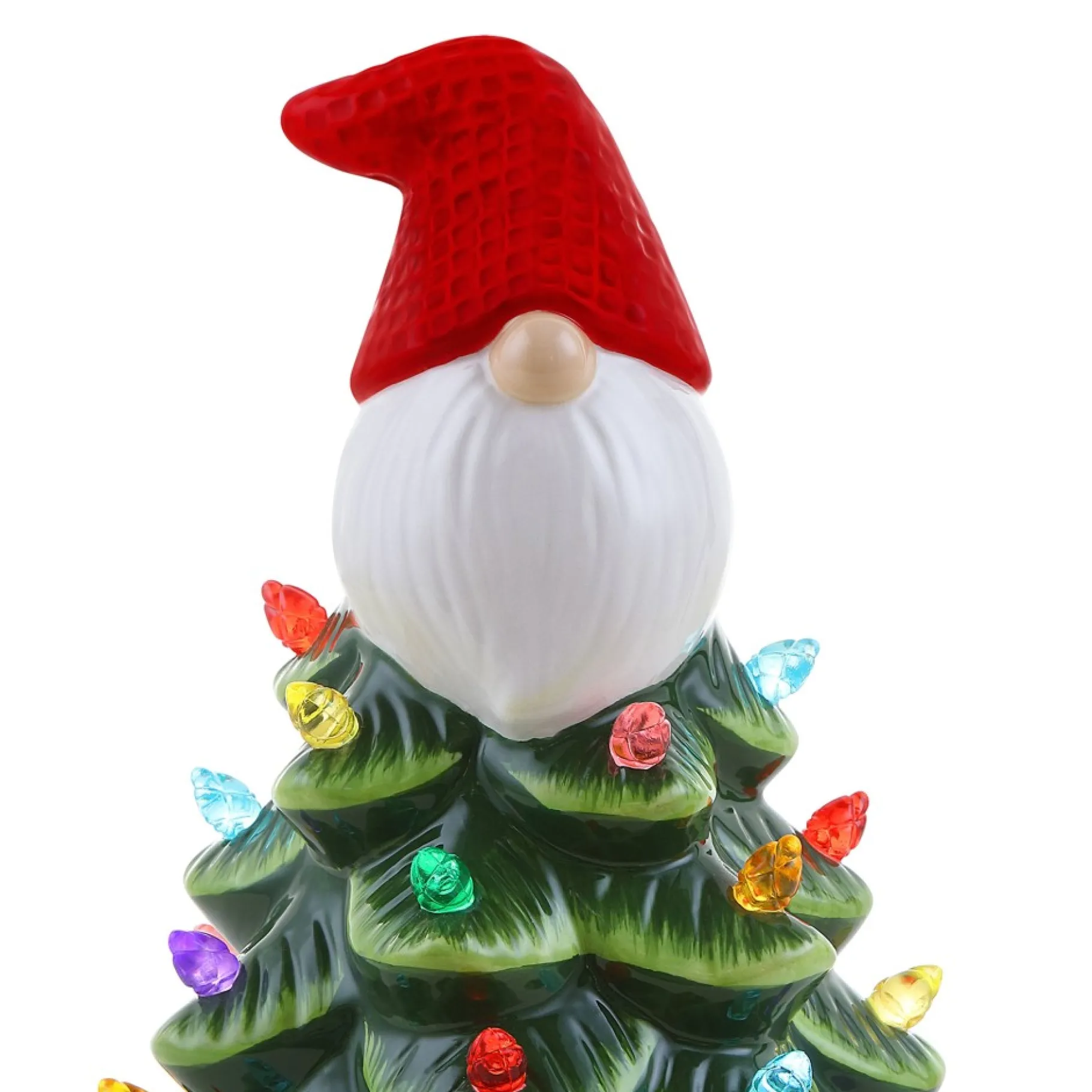 Best Sale 8.5" Nostalgic Ceramic Gnome Tree Character Trees