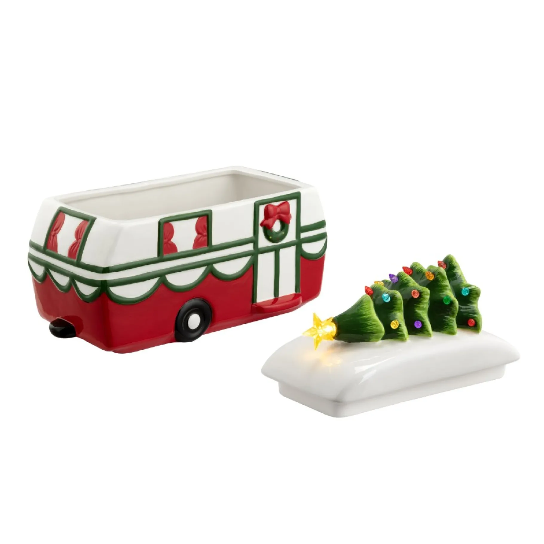Sale 11" Nostalgic Ceramic Lit Camper Cookie Jar Cookie Jars
