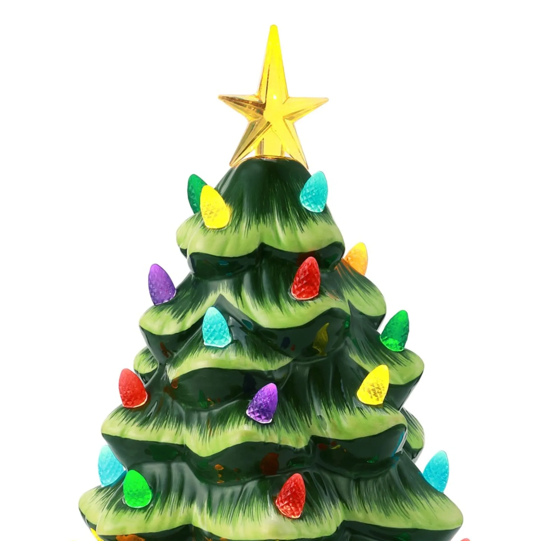 Outlet 12" Nostalgic Ceramic Tree - Green Green Ceramic Trees