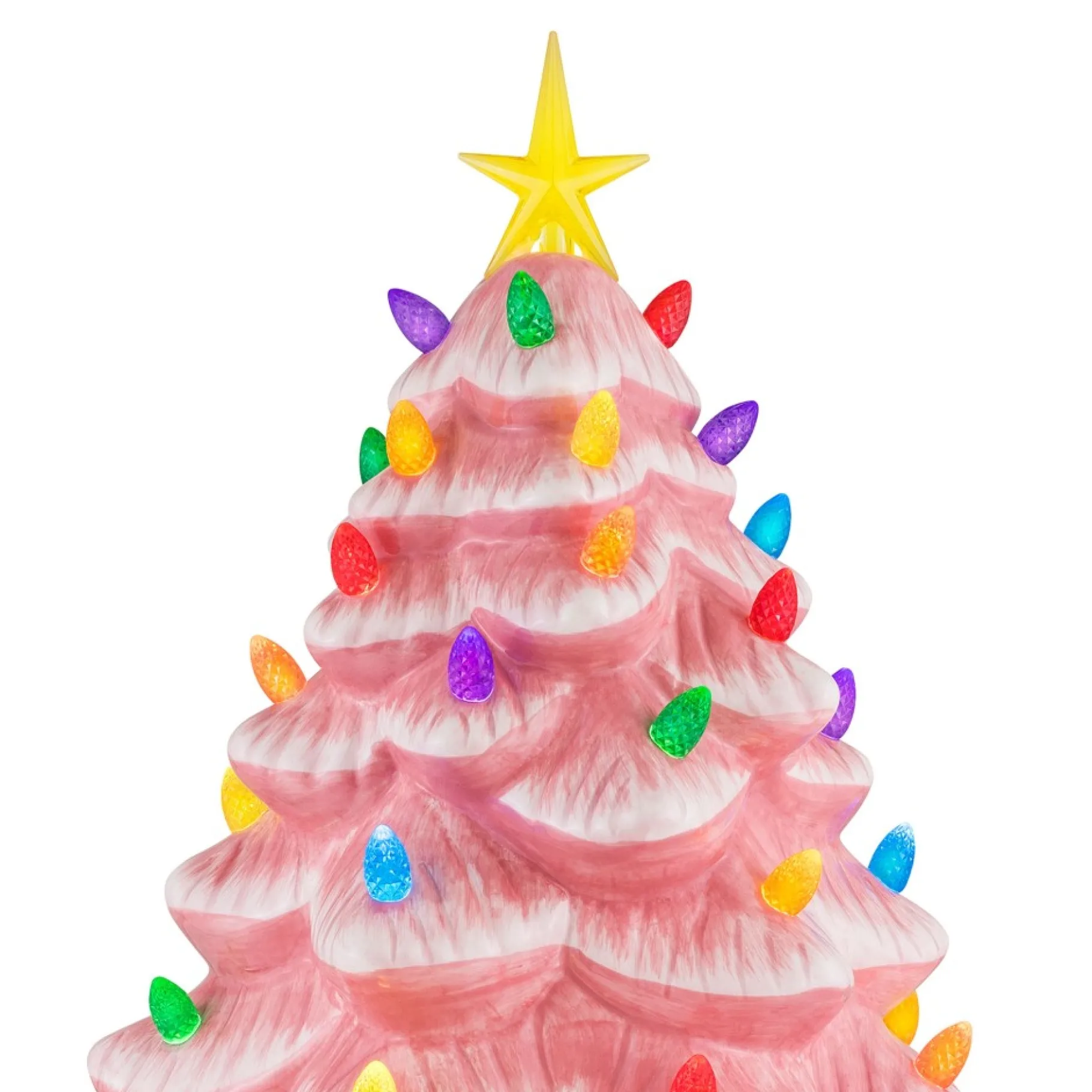 Cheap 14" Nostalgic Ceramic Tree - Pink Pink Ceramic Trees