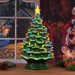 Online 24" Nostalgic Ceramic Tree - Green Green Ceramic Trees