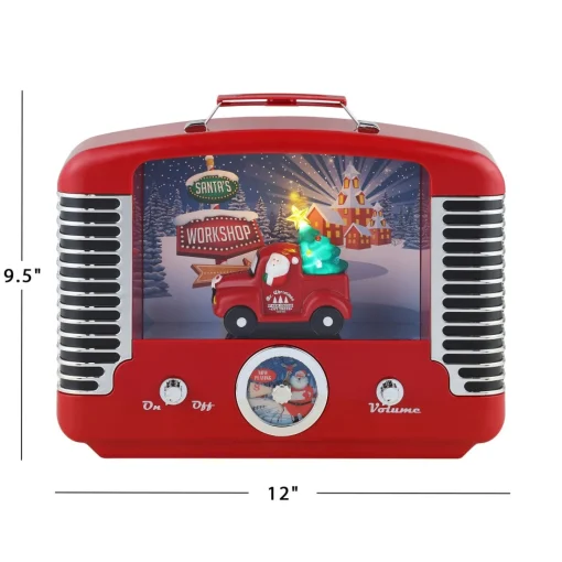 Cheap 12" Nostalgic Truck Radio Musical Decor