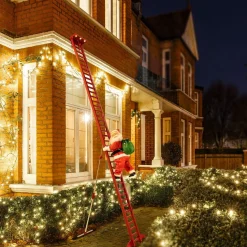 Shop 10' Outdoor Animated Super Climbing Santa Musical Decor