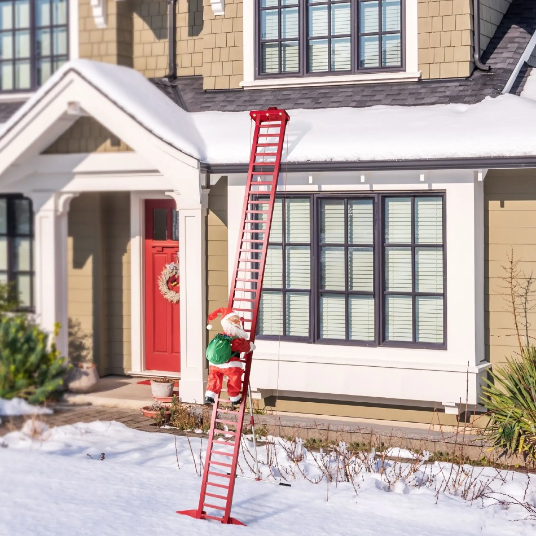 Shop 10' Outdoor Animated Super Climbing Santa Musical Decor