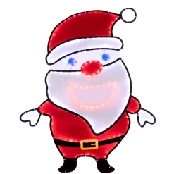 Store 36.75" Outdoor Singing Santa Musical Outdoor
