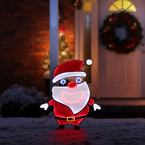 Store 36.75" Outdoor Singing Santa Musical Outdoor