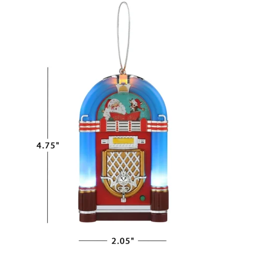 Cheap 4.9" Retro Jukebox Ornament - Blue Ornaments