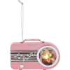 Sale 4.75" Retro Radio Ornament - Pink Ornaments