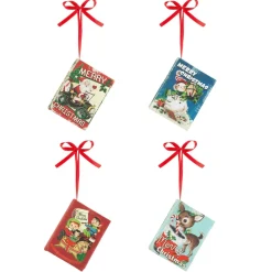 Sale 3.75" Set Of 4 Nostalgic Musical Songbooks Ornaments