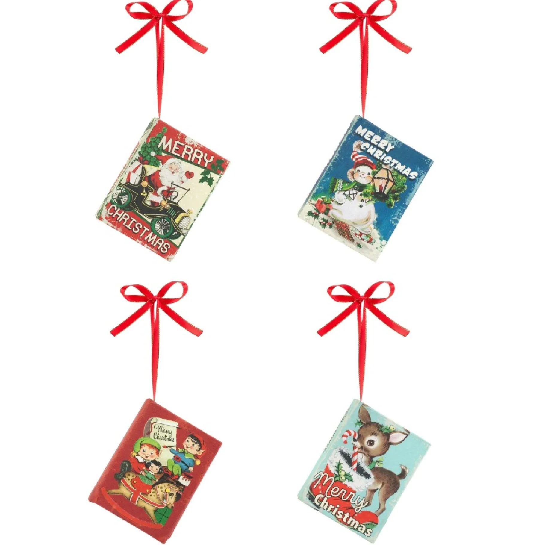 Sale 3.75" Set Of 4 Nostalgic Musical Songbooks Ornaments