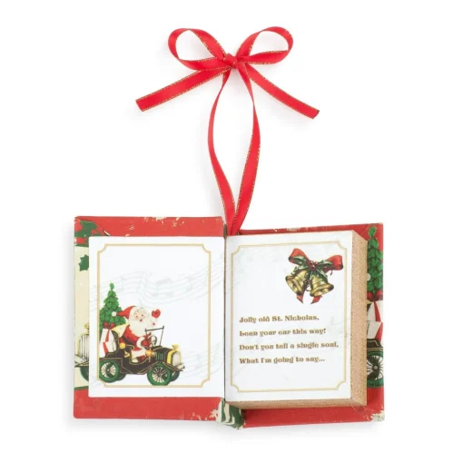 Sale 3.75" Set Of 4 Nostalgic Musical Songbooks Ornaments