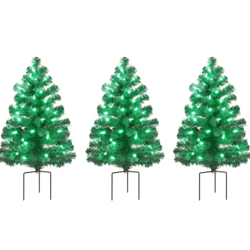 New Alexa Enabled Pathway Christmas Trees - Rgb Bulbs Pathway