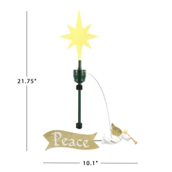 Shop Animated Angel Tree Topper With Banner Tree Toppers