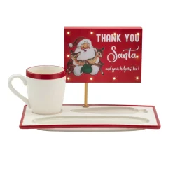 Clearance Night Before Christmas Milk And Cookies Serving Set Mugs