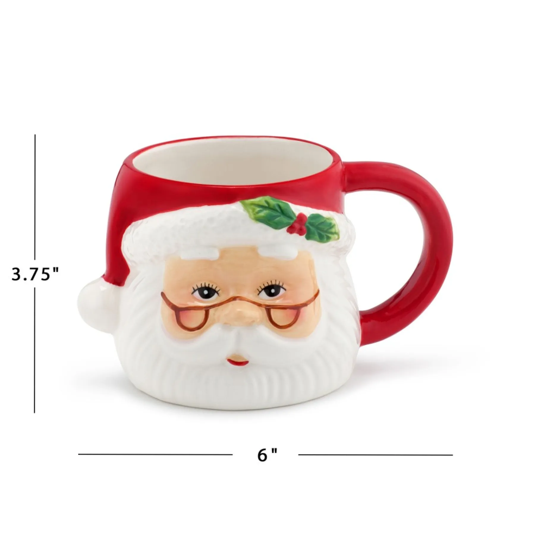 Online 16Oz Nostalgic Ceramic Santa Mug Mugs