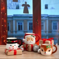 Online 16Oz Nostalgic Ceramic Snowman Mug Mugs